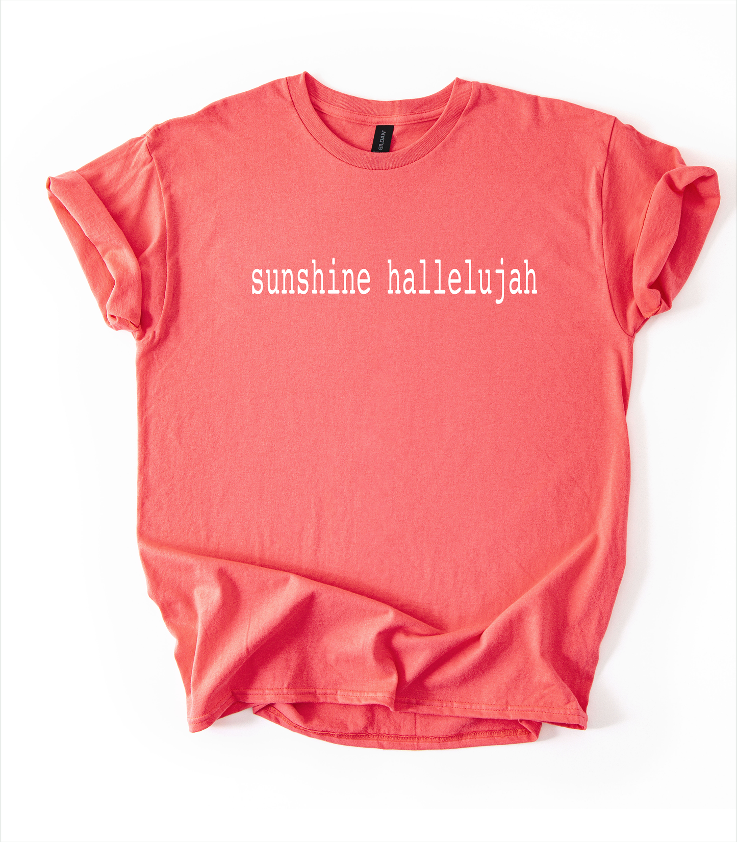 Sunshine H Unisex Gildan Coral Silk Tshirt