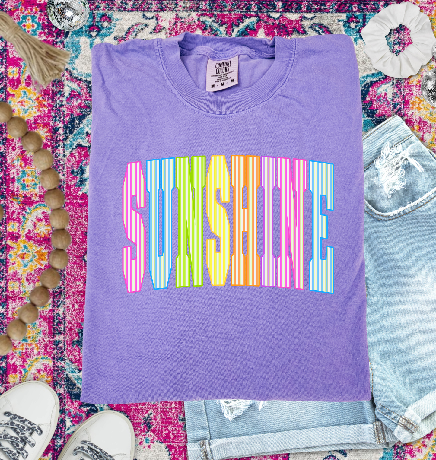 Sunshine Violet Unisex Comfort Colors Tshirt