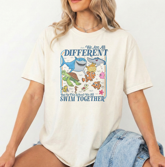 Swim together white unisex Comfort Colors Tshirt