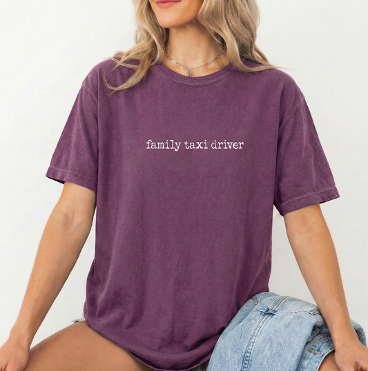 Taxi Unisex Berry Comfort Colors Tshirt