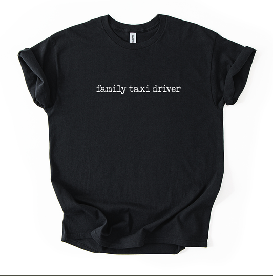 Taxi Unisex Black Gildan Tshirt