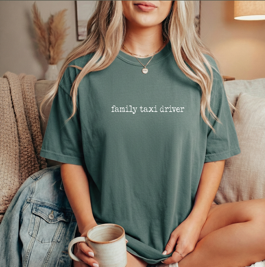 Taxi Unisex Blue Spruce Comfort Colors Tshirt