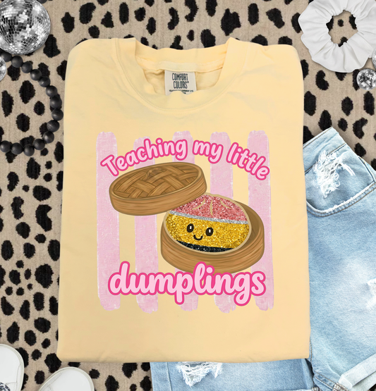 Teaching Dumplings Unisex Butter Comfort Colors Tshirt