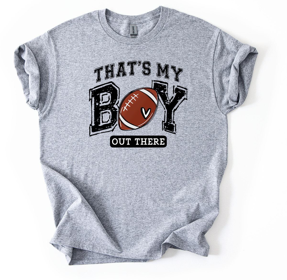 Football mama sports grey Unisex Gildan Tshirt