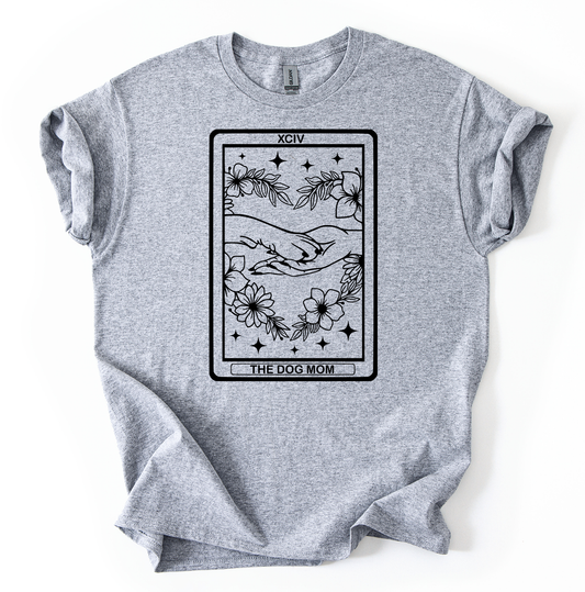 The dog mom Unisex Sports Grey Gildan Tshirt