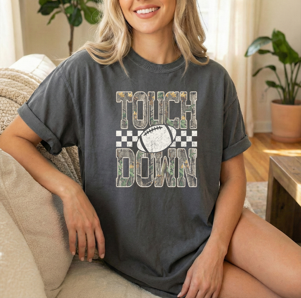 Touchdown Camo Pepper Unisex Comfort Colors Tshirt