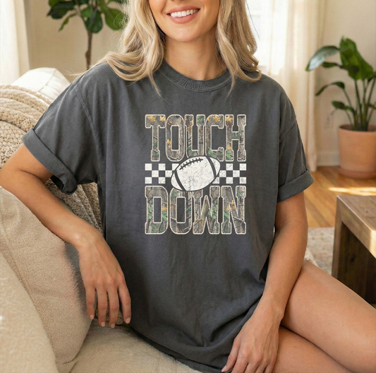 Touchdown Camo Pepper Unisex Comfort Colors Tshirt