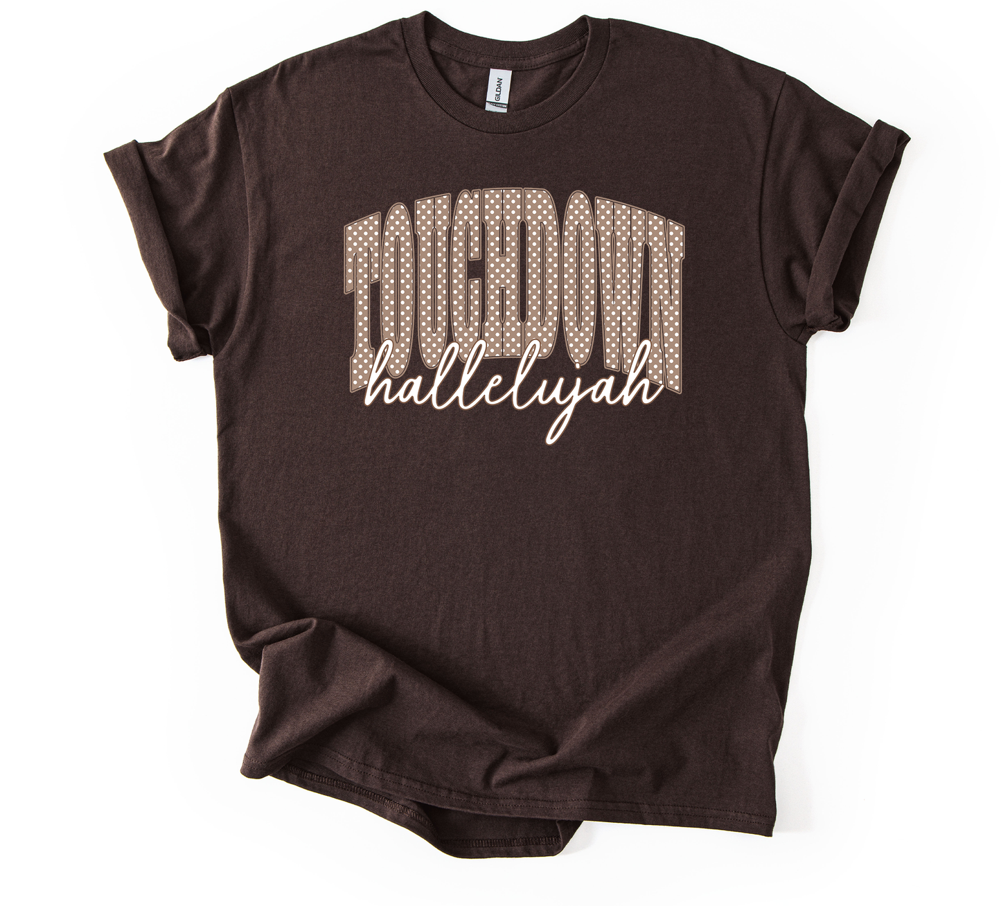 Touchdown H Unisex Dark Chocolate Gildan Tshirt
