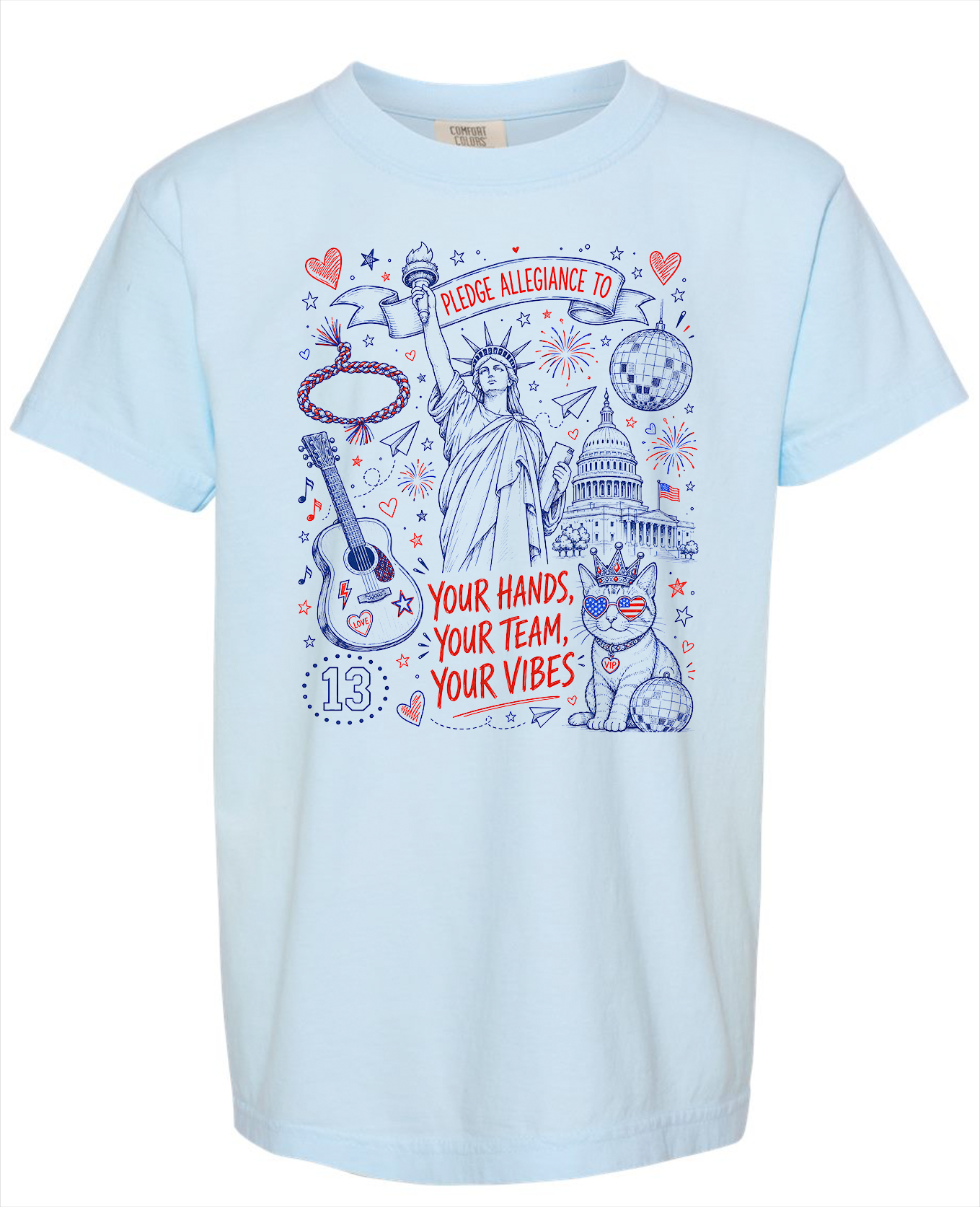 Ts American Youth Comfort Colors Chambray Tshirt