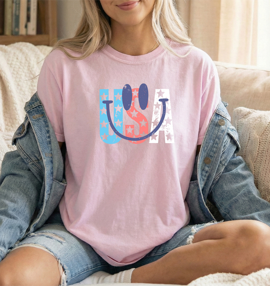 Usa Smile Unisex Blossom Comfort Colors Tshirt